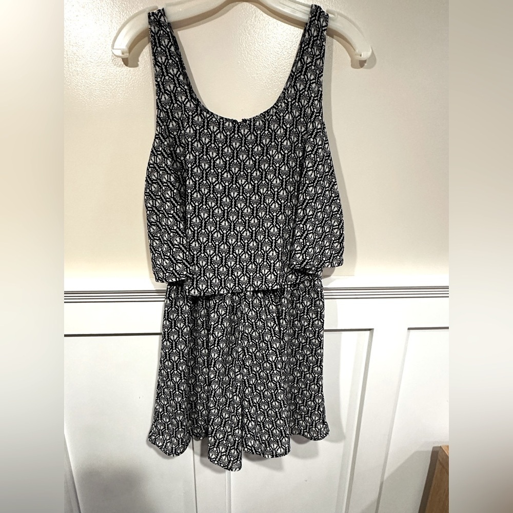 Black and white romper